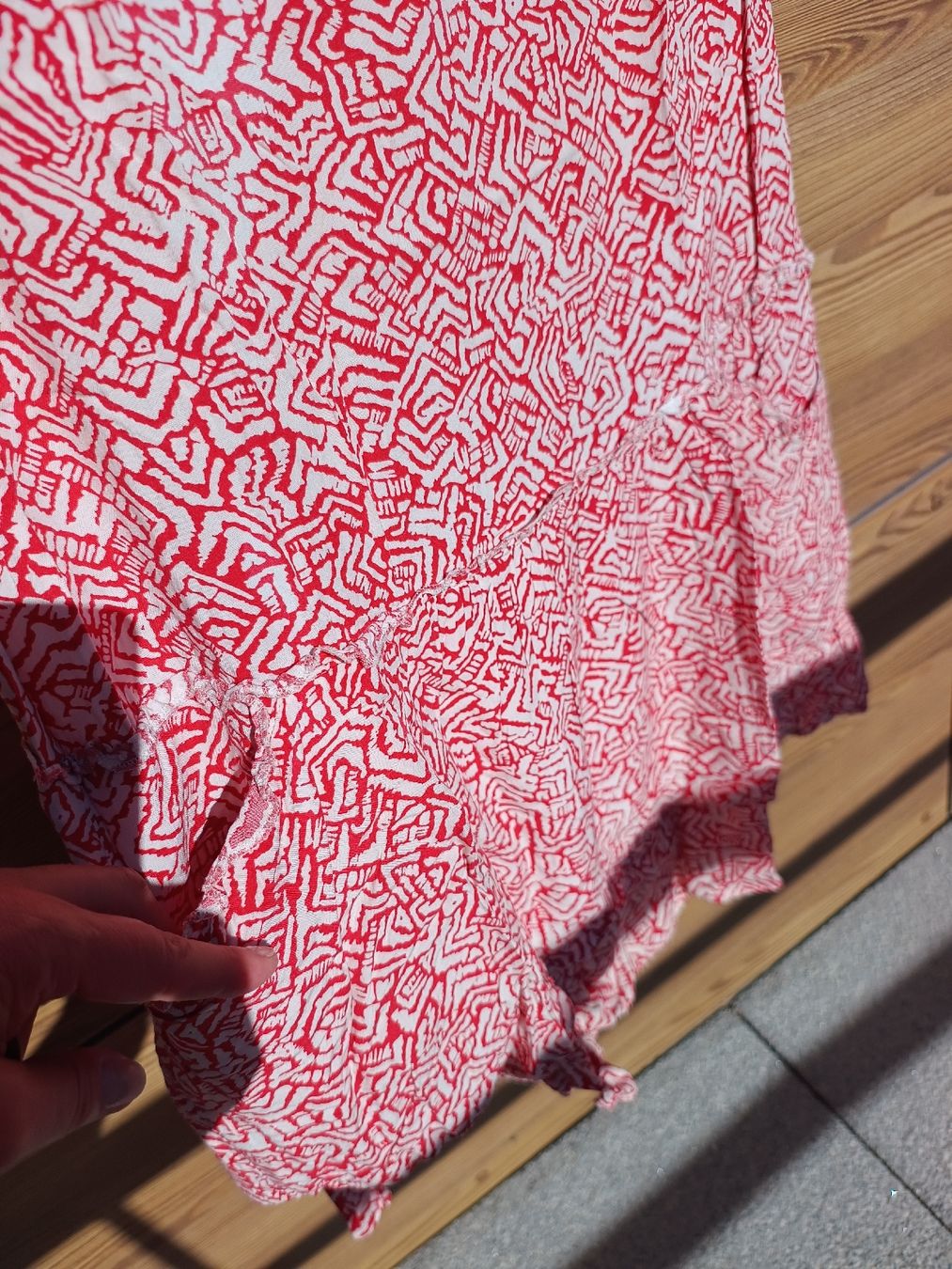 Promod Vestiti: Robe Promod sans manches rouge et blanc 40 – Usato da Genève venduto da Brachiopode 3
