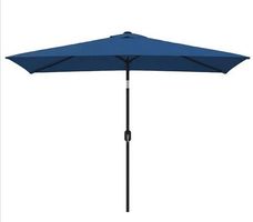 Sonnenschirm Set 3x2m Blau inkl. Granitsockel & Schutzhülle