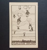 AK Studentika MATURITÄT Ballone KÜNSTLERKARTE 1916