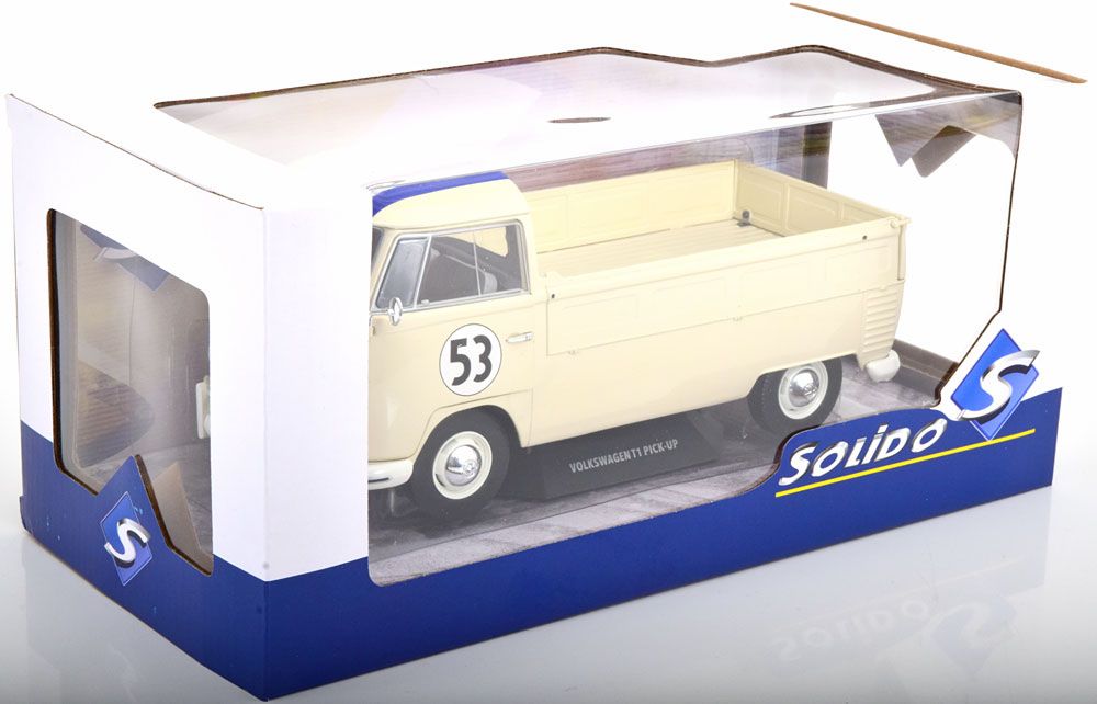 Volkswagen Modellautos: VW T1 PRITSCHE #53 1950 BEIGE 1:18 SOLIDO – Neu und originalverpackt aus Suhr von Moebelsiralfred 3
