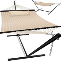 Hängematte 2 Personen+Kissen 200Kg beige