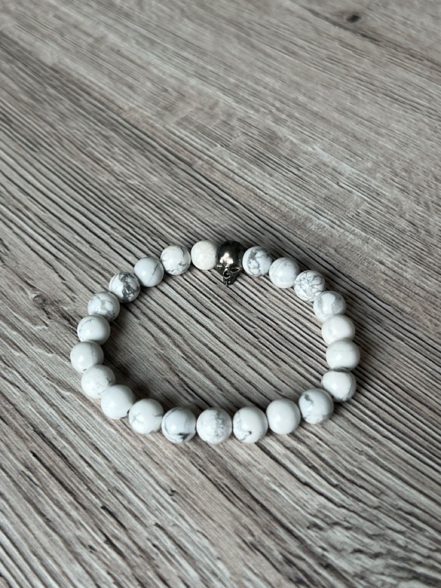 Bracciali & Braccialetti: Armband Perlen mit Totenkopf  – Nuovo (secondo la descrizione) da Villmergen venduto da Elcus7