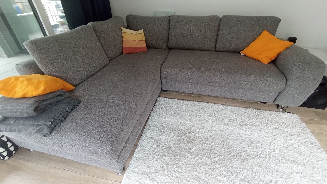 Sofas: Eck-Schlafsofa bopp, grau mit Bettkasten – Gebraucht aus Liestal von inv_6y7c 1