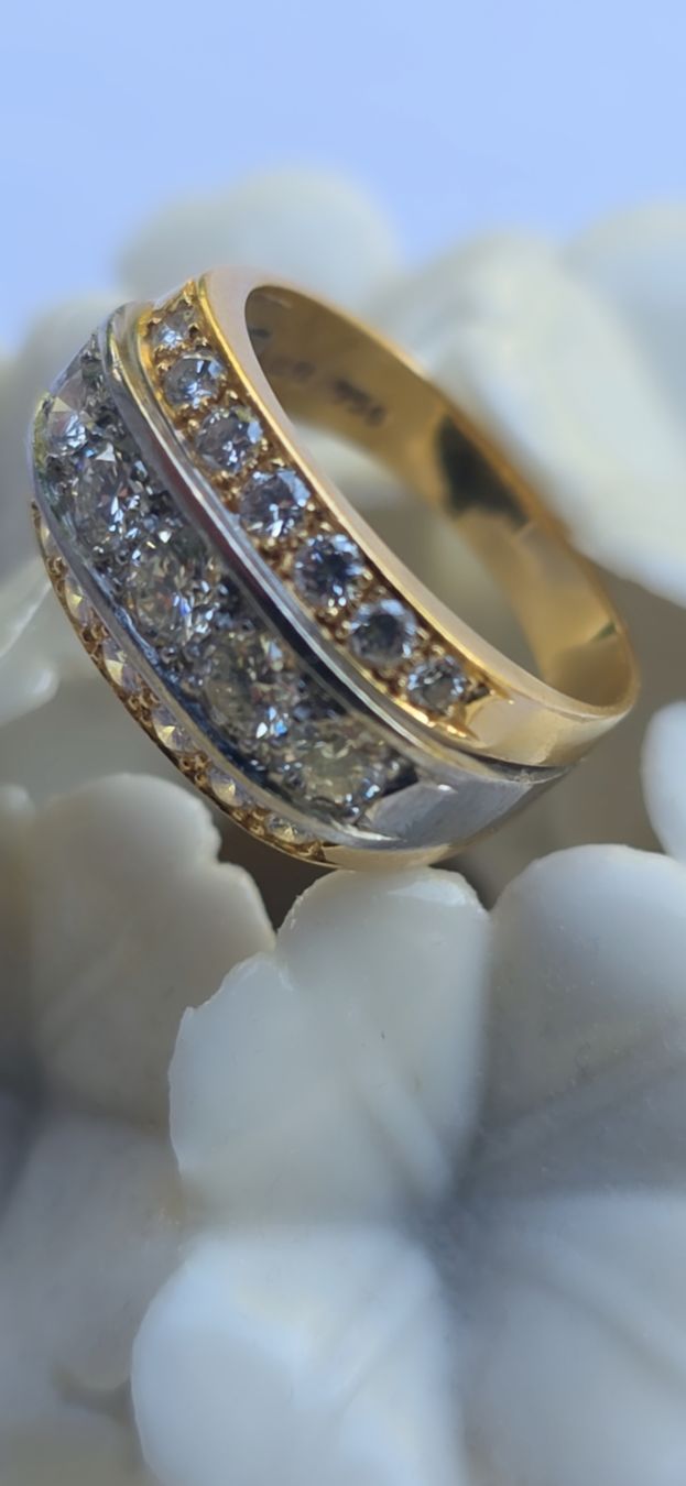 Anelli: Gold Ring 18karat Diamanten  – Nuovo (secondo la descrizione) da Effretikon venduto da rinuom01 2