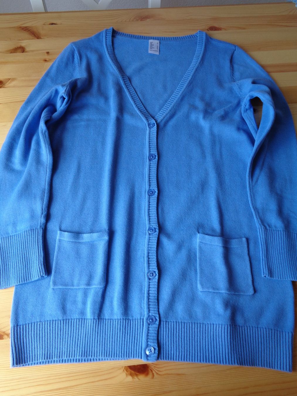 Jacken: Long-Strickjacke, blau, Gr. 38, Neu! – Neu (gemäss Beschreibung) aus Wiesendangen von Gullfoss
