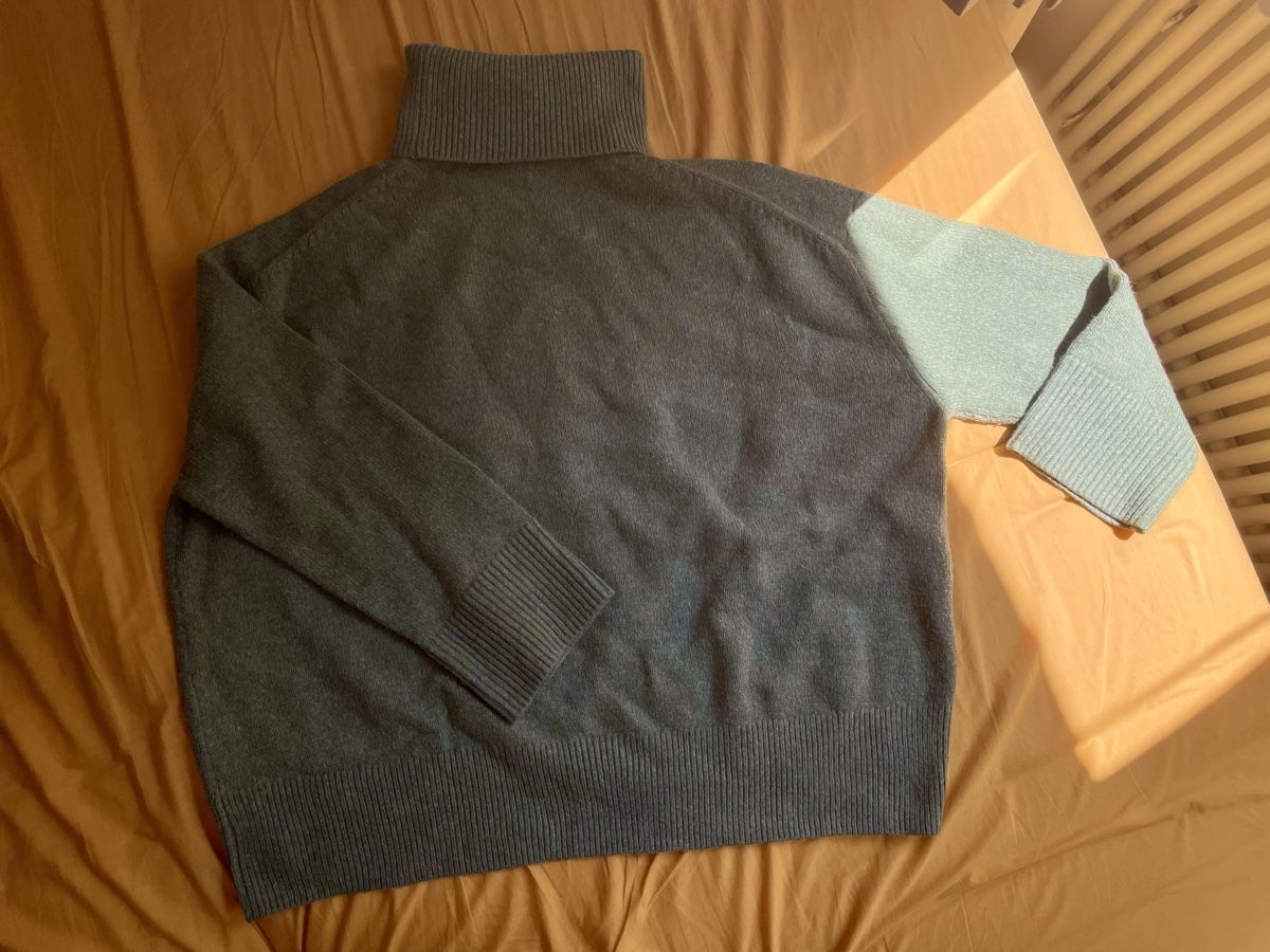 H&M Pullover & Sweatshirts: Rollkragenpullover hellgrün/grau, sehr weit geschnitten, S – Gebraucht aus Zürich von Carlajimena 5