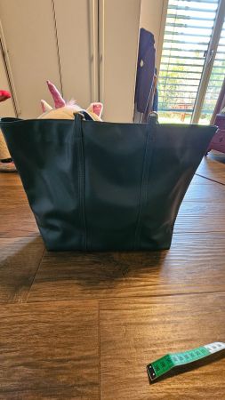 Elegante Petrolgrüne Handtasche/Shopper Coccinelle