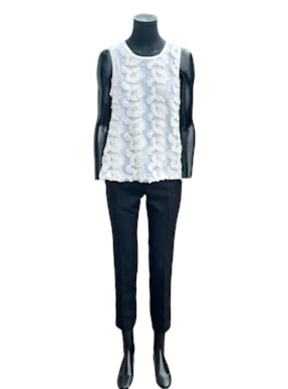 H&M Camicette: Weisses Sommertop mit Blumenmuster Gr. M – Usato da Zufikon venduto da Modestil365 1