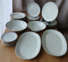 Winterling Kirchenlamitz Geschirrset weiss Goldrand, Vintage
