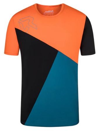 ROCK EXPERIENCE DRUM HERREN T-SHIRT SHIRT Schwarz Orange