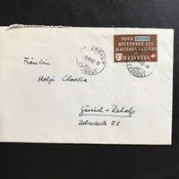 Zst 256 Brief gest ERLENBACH 9.+I.42