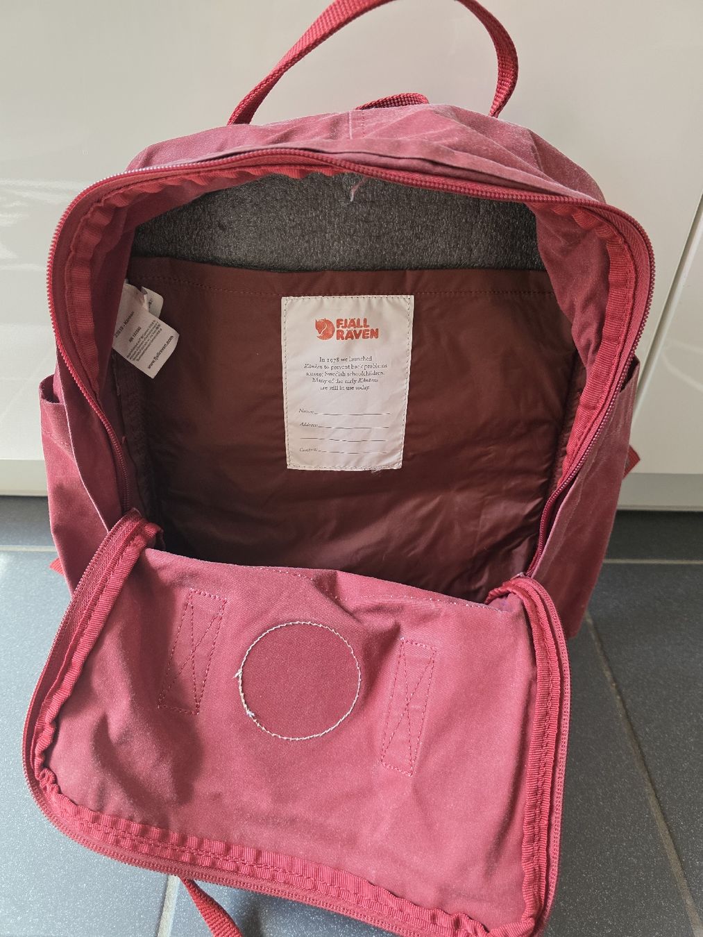 Fjällräven Zaini: Fjällräven Kankan Backpack Red – Usato da Zürich venduto da lit_n7pb 4