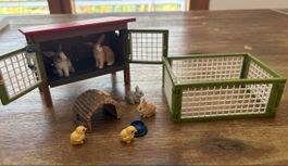 Schleich Farm World Häschen Stall