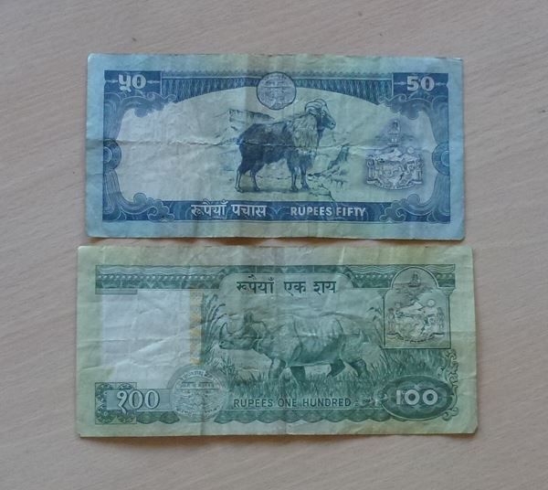 Banconote: Nepal ++ 7 alte Banknoten 1-100 Rupees – Usato da Walkringen venduto da Casablanca777 6