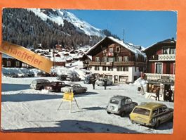 19217  Morgins Dorfplatz,  La Place Centrale 1970