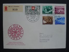 1953 Pro Patria Nr. B61-B65 auf FDC