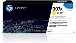 HP 307A Yellow Original LaserJet Toner Cartridge, CE742A