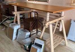 Tisch höhenverstellbar 160x80, H: 66-95