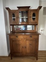 Antiker Buffetschrank/Vitrine, Massivholz, Eiche, Top!