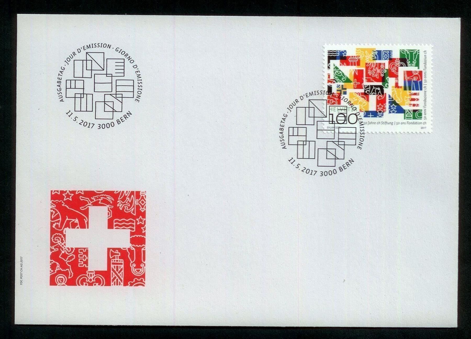 Tutti i francobolli: 2017 FDC 50 Jahre ch Stiftung – Usato da Eggersriet venduto da stamp303