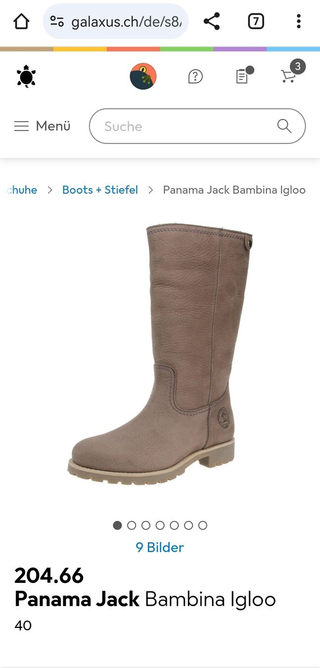 Panama Jack Damenschuhe: 40 Neue Panama Jack Bambina Igloo Winterstiefel – Neu und originalverpackt aus Bülach von Parickf 7