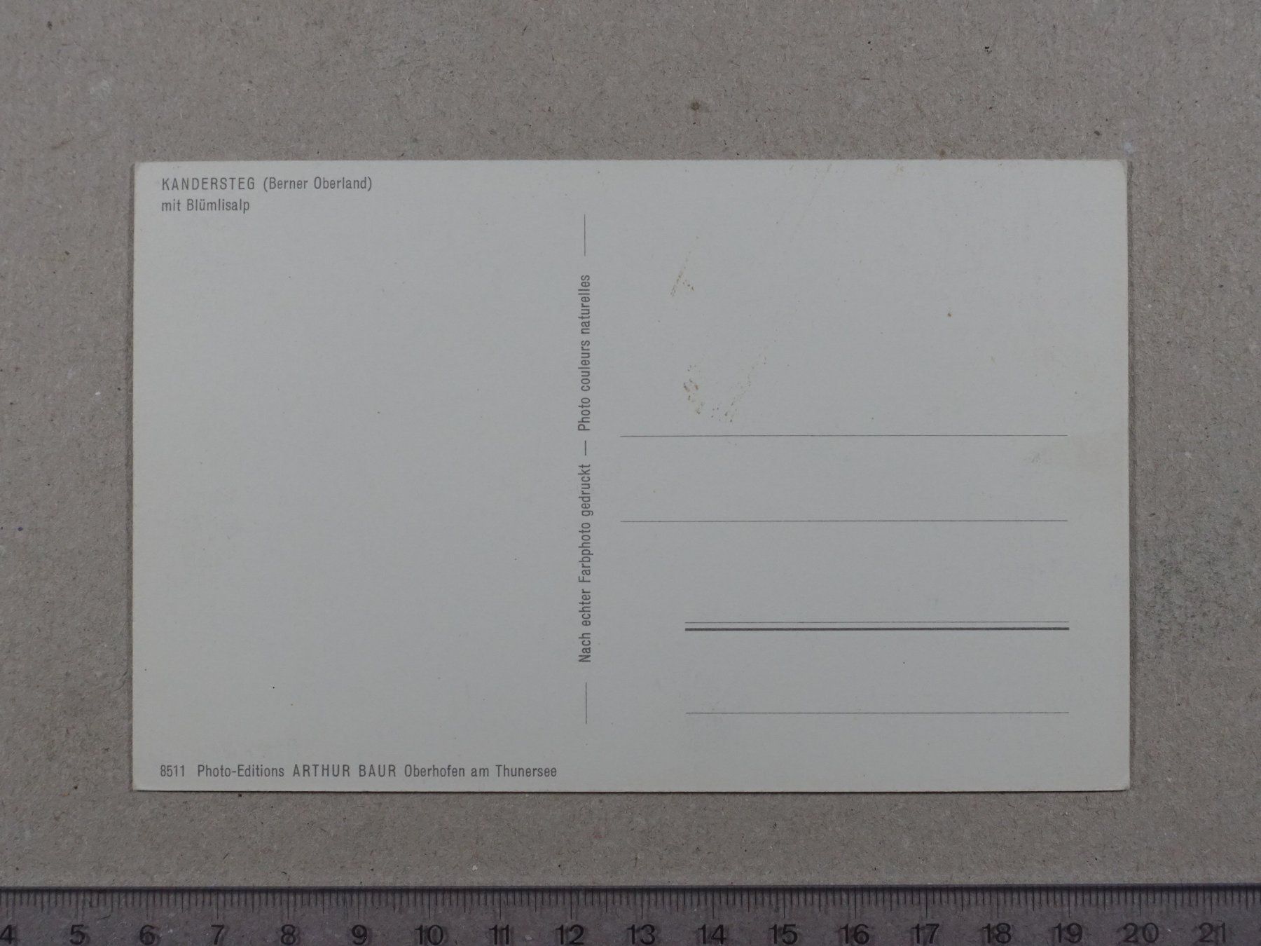 Cartoline postali: Kandersteg, Blümlisalp – Usato da Lenzburg venduto da fh1 1