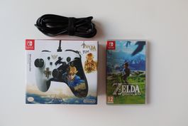 Nintendo Switch - Zelda Breath of the Wild + Wire Controller