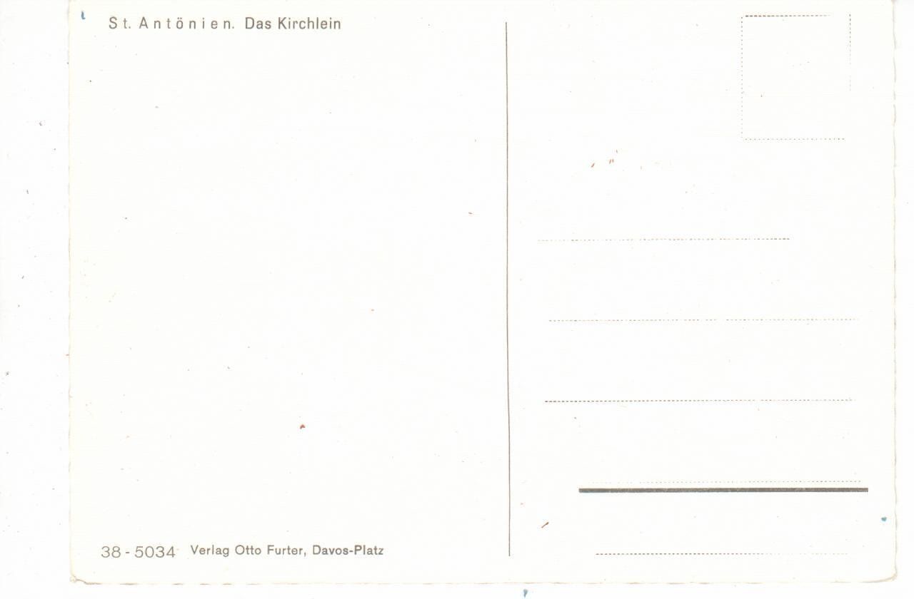 Cartoline postali: St. Antönien das Kirchlein – Usato da Wolhusen venduto da Curver9 1