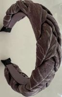 Pomp de lux Haarreif geflochten lila mit Muster