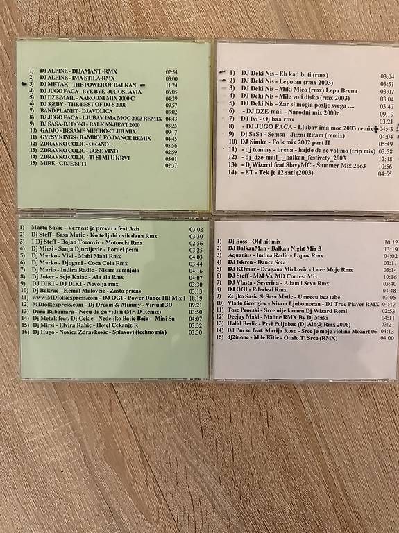 CD: Balkan Megamix x Remix 5 rare 4 cds – Usato da Zofingen venduto da Kolega01 3