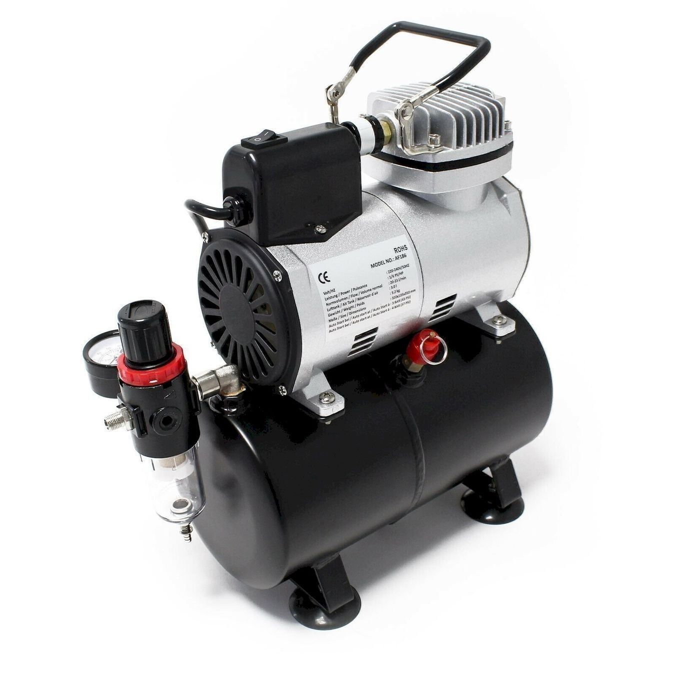 Compresseurs: WilTec Airbrush Kompressor AF186 – Neuf avec emballage d'origine à Bottighofen par zaap
