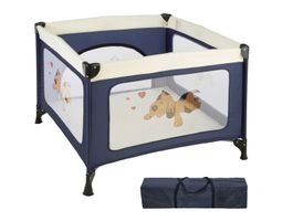 Baby Laufstall Tommy Junior 105x105x78cm blau