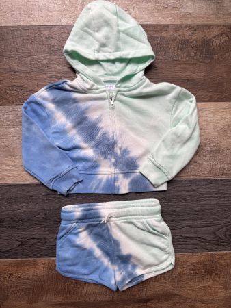 PRIMARK 🩵💚💙 Tie Dye set Hoodie & Short 98