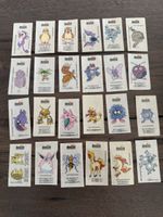 Vintage Pokemon Dunkin Bubble Gum Stickers aus dem Jahr 2000
