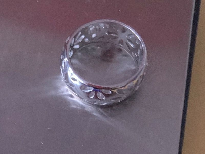 Anelli: Silberring Blumenmuster Gent (54) – Usato da Dittingen venduto da Bellevista 6