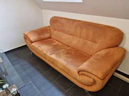 Sofa in knalligem orange