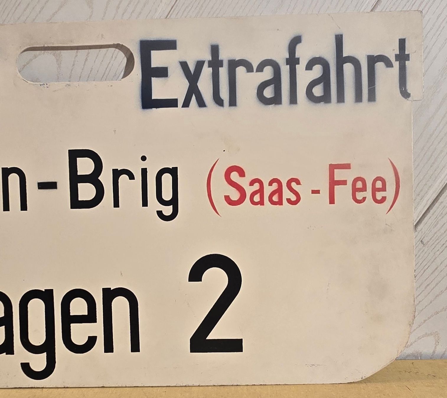SBB/CFF/FFS Schilder: SBB - TEE - " TRANS EUROP EXPRESS " - Sonderfahrt – Gebraucht aus Biel/Bienne von Fischhene 6