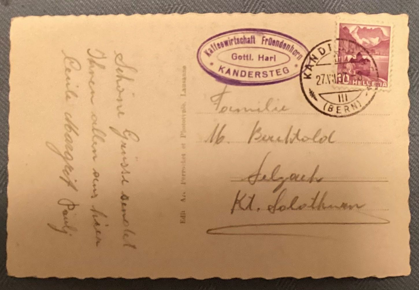 Cartes postales: Kandersteg Ansichtskarte e – D'occasion à Reinach BL par Linda013 1