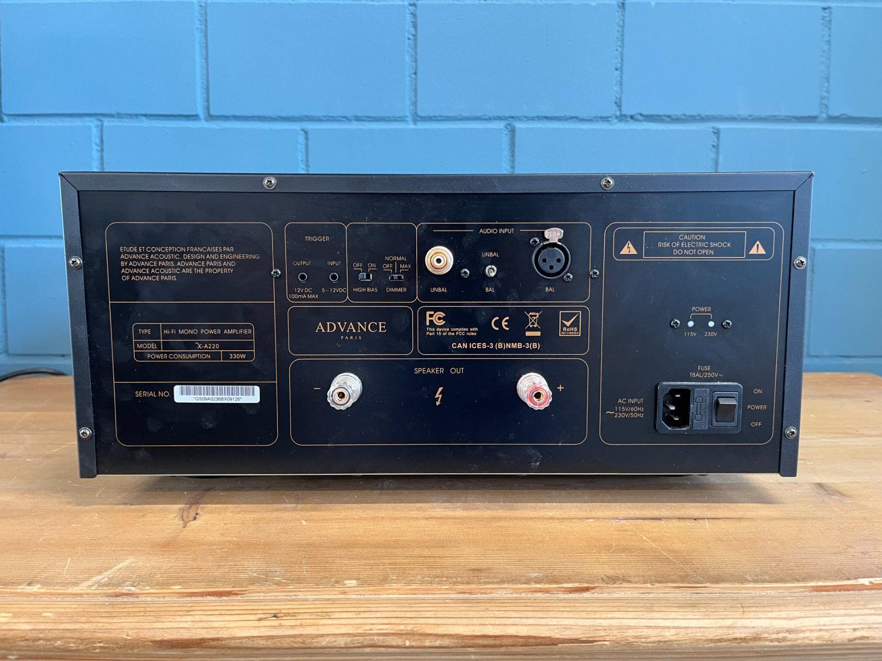 Amplificatori: Advance Paris X-A220 Mono-Endstufe – Usato da Bern venduto da BaernerBrocki 3