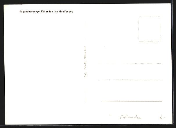 Cartes postales: AK Fällanden, An der Jugendherberge – D'occasion à Berlin par bartko-reher 1
