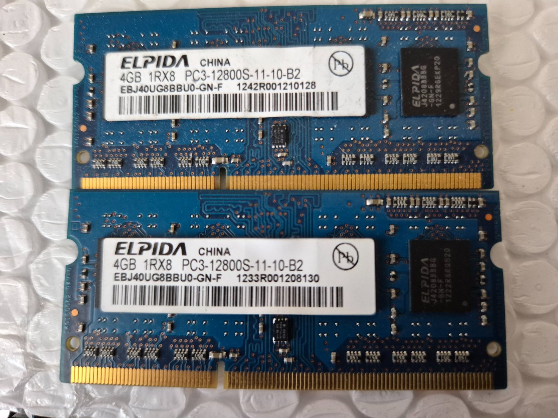 Memory / RAM: 2x4GB 1Rx8 PC3-12800S-11-10-B2 – Gebraucht aus Roggwil BE von GLDANI