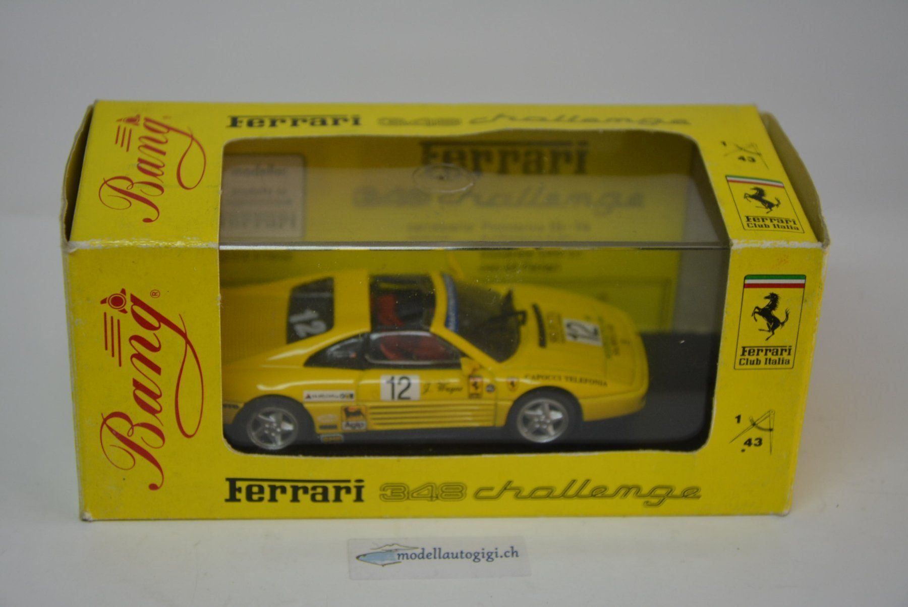 Ferrari Modellini d'auto: Ferrari 348 Challenge 1993 , Bang , 1:43 – Nuovo e nell'imballaggio originale da Goldach venduto da Feivel9