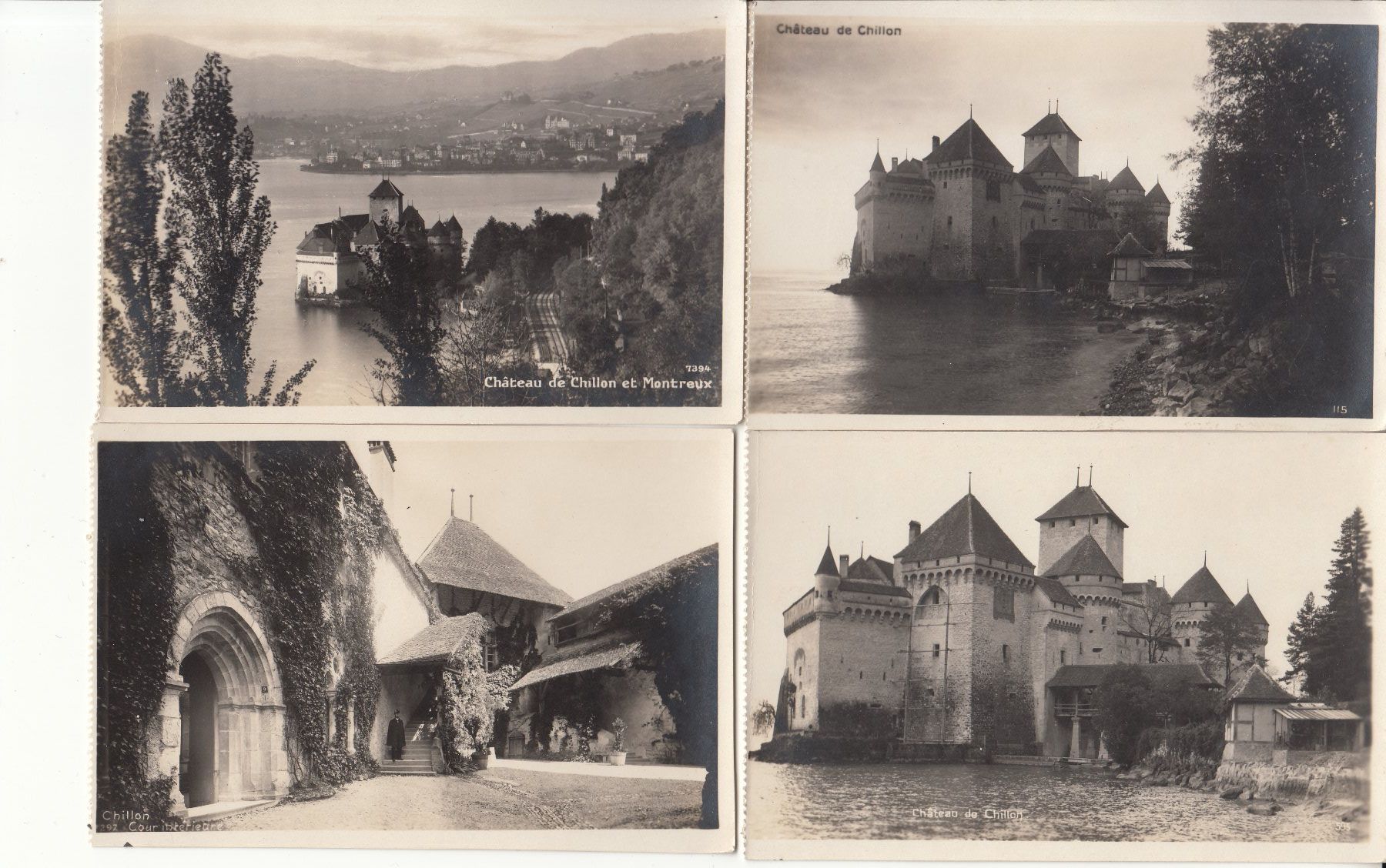 Cartoline postali: Chillon Château, ca. 1930, 11 Karten – Usato da Bürglen TG venduto da StampGraf 1