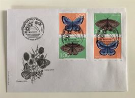 PAARE FDC neue Sommervögel PAARE SENKRECHT