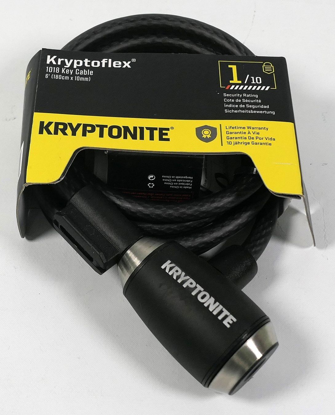 Schlösser: Kryptonite Kryptoflex 1018 Fahrradschloss 180cm – Neu (gemäss Beschreibung) aus Münchenstein von