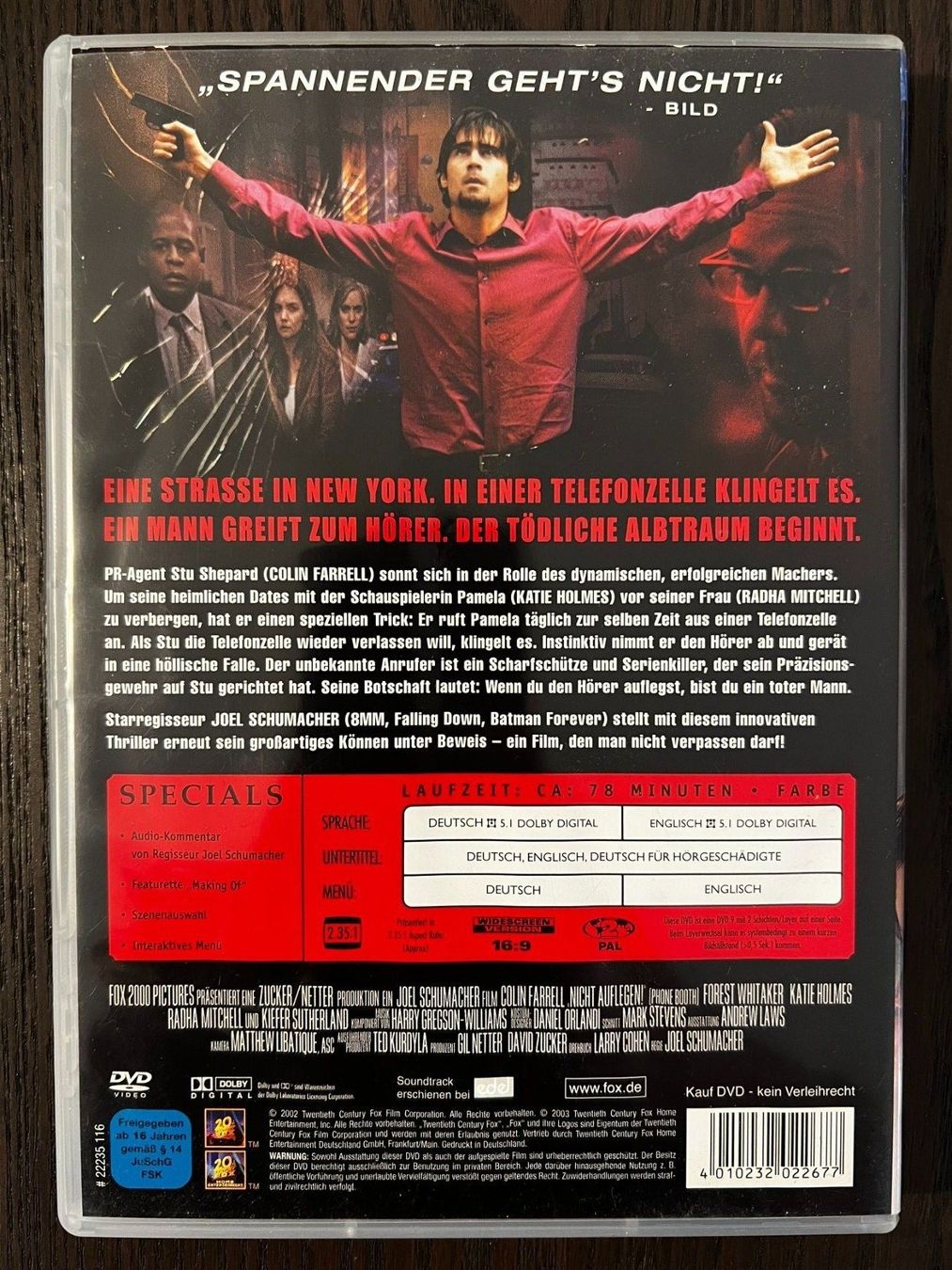 Tutti i DVDs: Nicht auflegen! – Usato da Zürich venduto da FilmFreunde 1