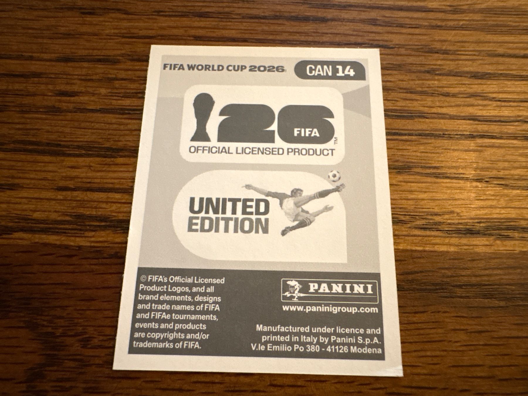 Panini Carte collezionabili: Panini 2026 CAN 14 – Nuovo (secondo la descrizione) da Elsau venduto da Cerry81 1