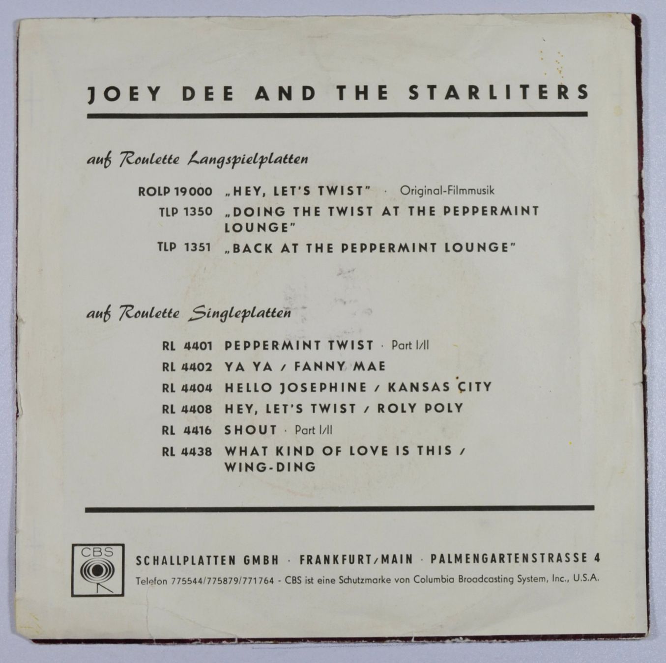Dischi in vinile: Single: THE ROCK-A-TEENS - Woo Hoo /Twangy – Usato da Frenkendorf venduto da Yard-Sale-2000 1
