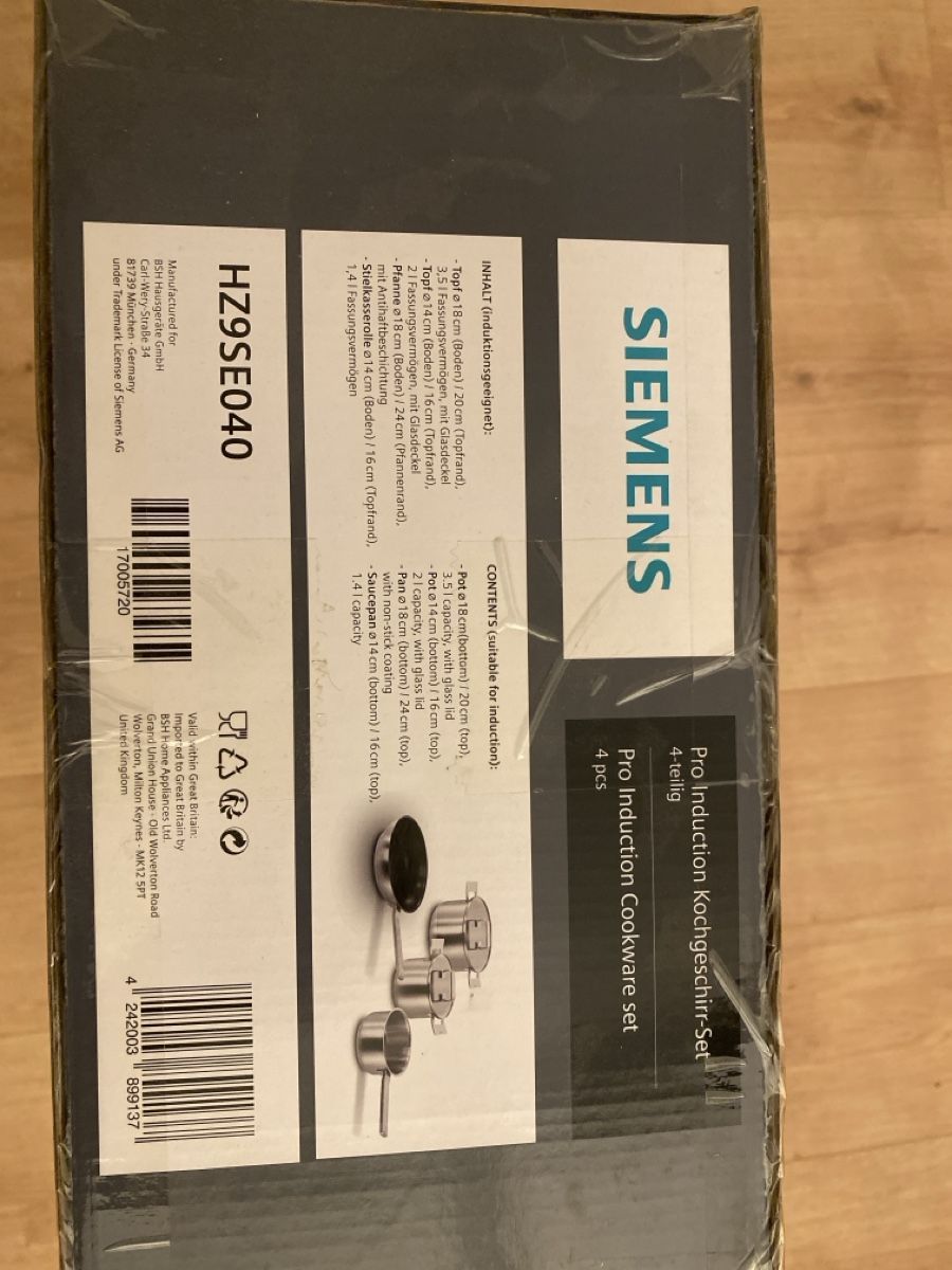 Pentole: Ensemble de casseroles Siemens Pro Induction, 4 pièces! – Nuovo e nell'imballaggio originale da Cortaillod venduto da dyl_7j58