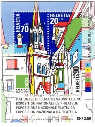 Alle Briefmarken: Bloc NABA 2000 ET 09.09 1999 – Gebraucht aus Dübendorf von Aviafan77